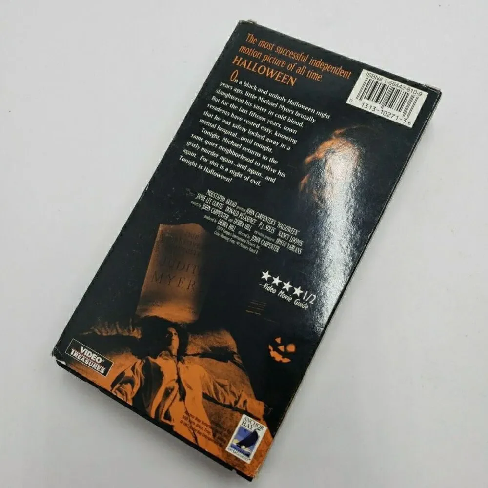 John Carpenter's Halloween VHS 1997 with Official Merchandise Card